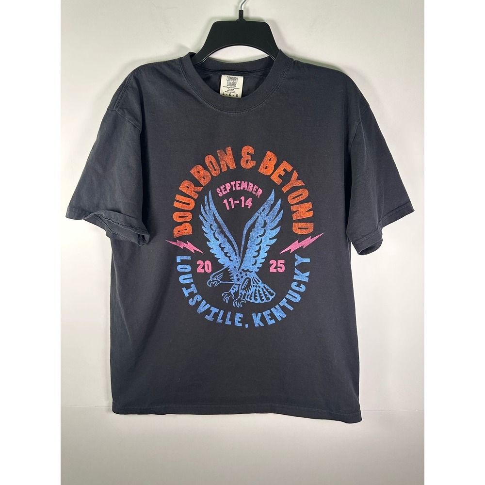 Comfort Colors T-Shirt Mens L Bourbon & Beyond Louisville KY Graphic Festival T